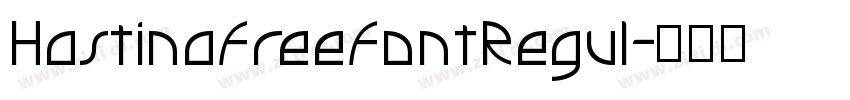 HastinaFreeFontRegul字体转换
