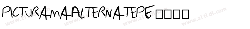 PicturamaAlternatePE字体转换
