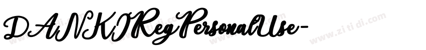 DANKIRegPersonalUse字体转换 DANKIRegPersonalUse字体转换