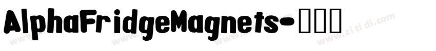 AlphaFridgeMagnets字体转换