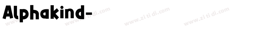 Alphakind字体转换