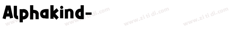 Alphakind字体转换