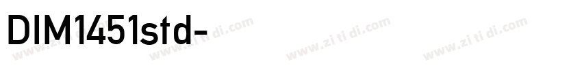 DIM1451std字体转换