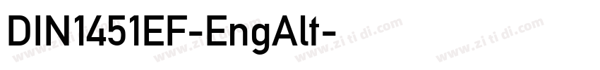DIN1451EF-EngAlt字体转换