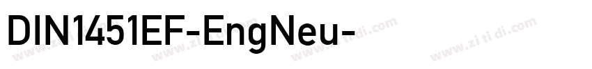 DIN1451EF-EngNeu字体转换