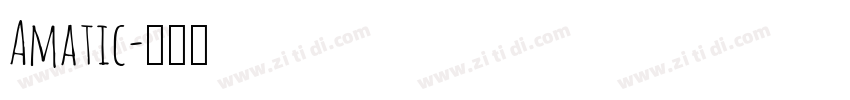 Amatic字体转换