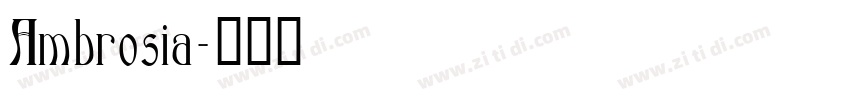 Ambrosia字体转换