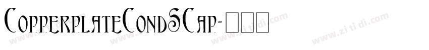 CopperplateCondSCap字体转换