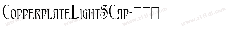 CopperplateLightSCap字体转换
