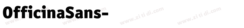 OfficinaSans字体转换