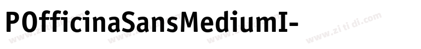 POfficinaSansMediumI字体转换