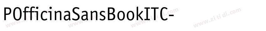 POfficinaSansBookITC字体转换