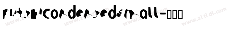 FutshiCondensedSmall字体转换