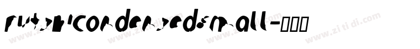 FutshiCondensedSmall字体转换