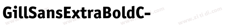 GillSansExtraBoldC字体转换