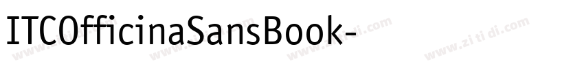 ITCOfficinaSansBook字体转换