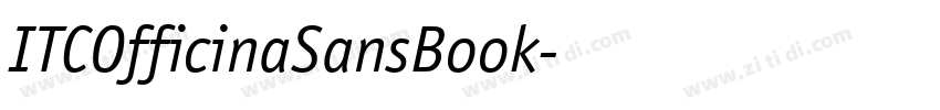 ITCOfficinaSansBook字体转换