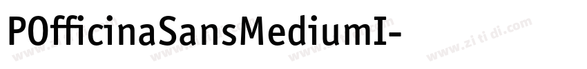 POfficinaSansMediumI字体转换
