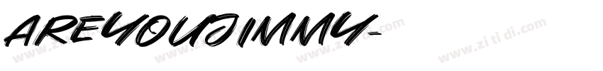 AreYouJimmy字体转换