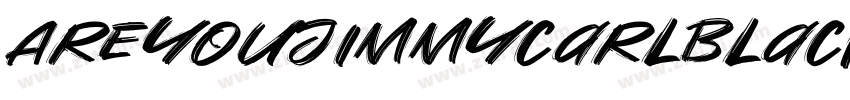 AreYouJimmyCarlBlack字体转换