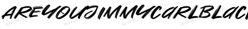AreYouJimmyCarlBlack字体转换