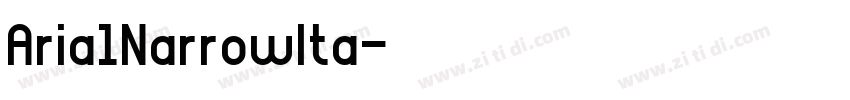 ArialNarrowIta字体转换