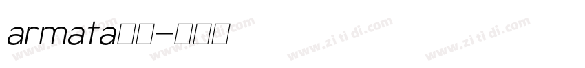 armata字体字体转换