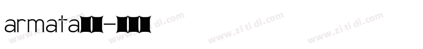 armata字体字体转换