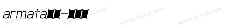 armata字体字体转换