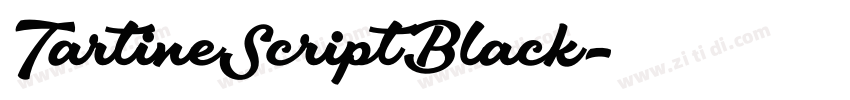 TartineScriptBlack字体转换