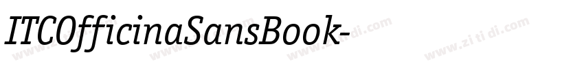 ITCOfficinaSansBook字体转换