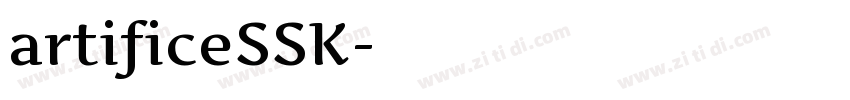 artificeSSK字体转换