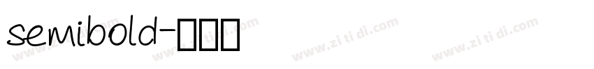 semibold字体转换