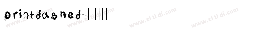 printdashed字体转换