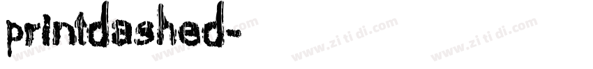 printdashed字体转换