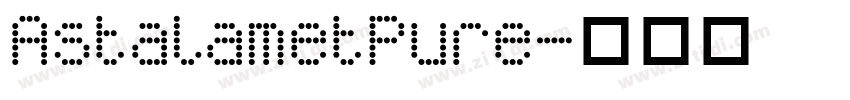 AstalametPure字体转换