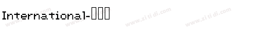 International字体转换
