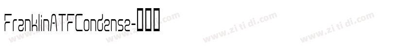 FranklinATFCondense字体转换