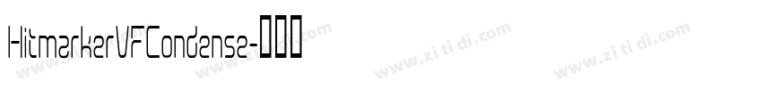 HitmarkerVFCondense字体转换