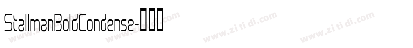 StallmanBoldCondense字体转换