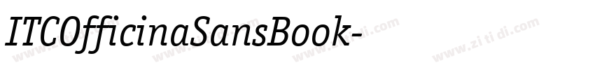 ITCOfficinaSansBook字体转换