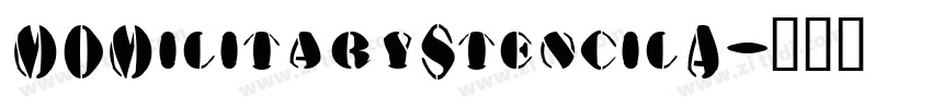 MDMilitaryStencilA字体转换