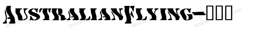 AustralianFlying字体转换