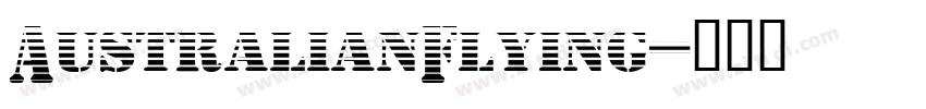 AustralianFlying字体转换
