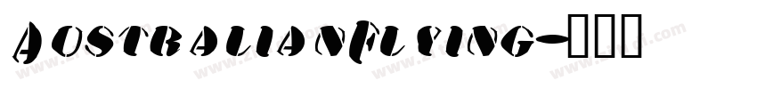 AustralianFlying字体转换