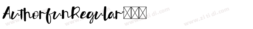 AuthorfunRegular字体转换