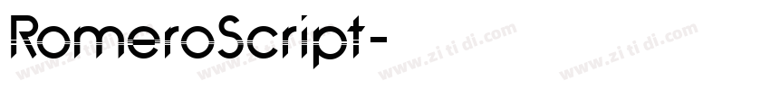RomeroScript字体转换
