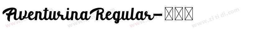 AventurinaRegular字体转换