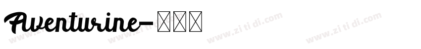 Aventurine字体转换