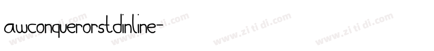 AwConquerorstdInline字体转换
